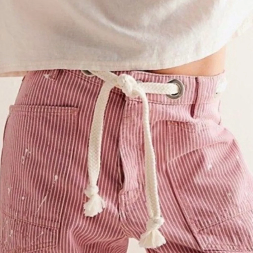 We The Free by Free People:”Moxie” Low Slung Pull-On Barrel Jeans NWOT - Picture 2 of 10